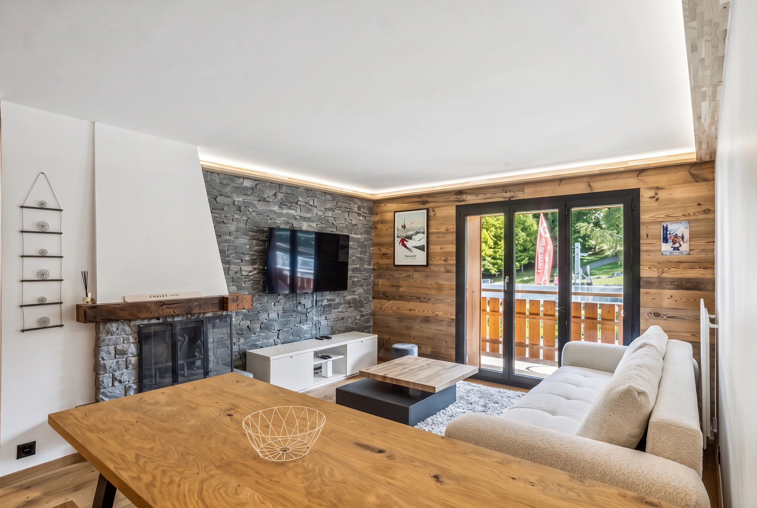 Séjour de l'appartement à Villars-sur-Ollon